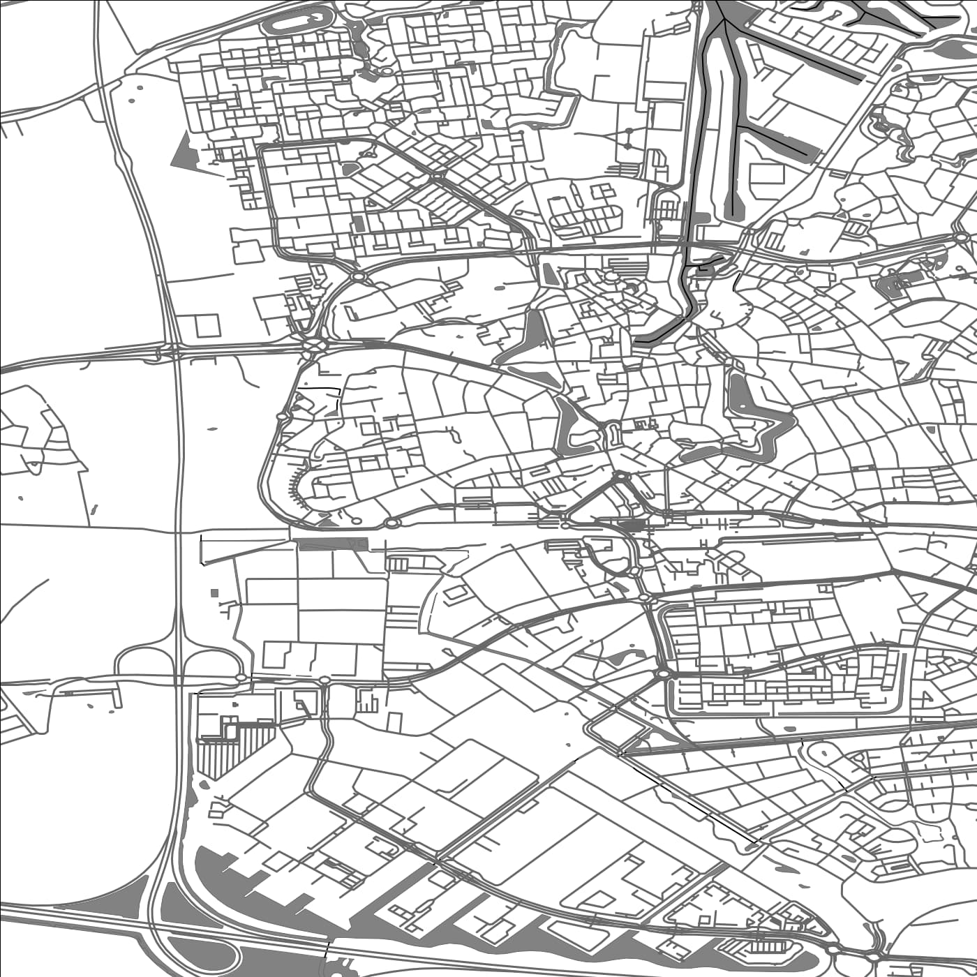 ROAD MAP OF GOES, NETHERLANDS BY MAPBAKES