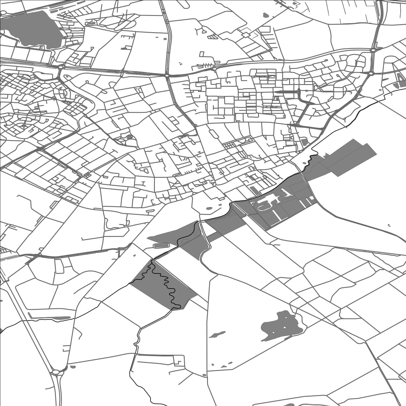 ROAD MAP OF GOIRLE, NETHERLANDS BY MAPBAKES