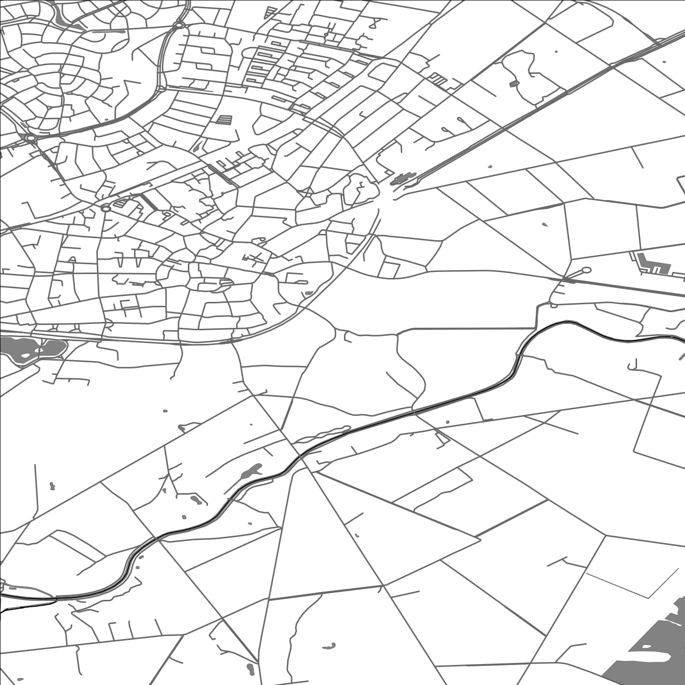 ROAD MAP OF HAAKSBERGEN, NETHERLANDS BY MAPBAKES