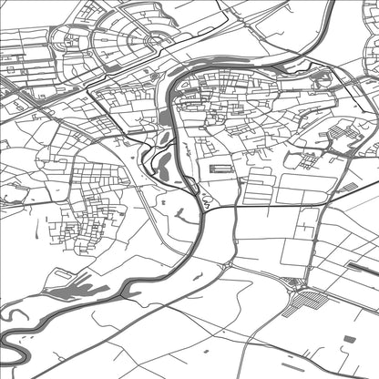 ROAD MAP OF HARDENBERG, NETHERLANDS BY MAPBAKES