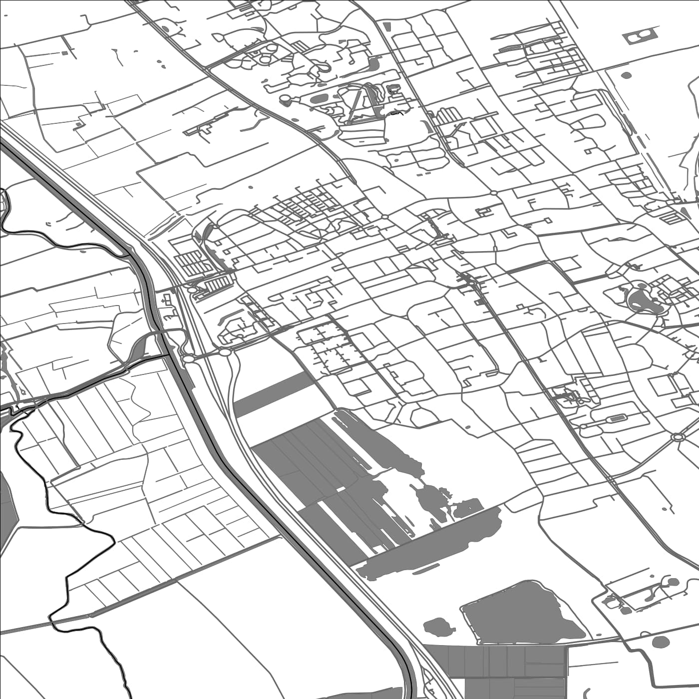 ROAD MAP OF HAREN, NETHERLANDS BY MAPBAKES