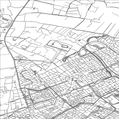 ROAD MAP OF HEEMSKERK, NETHERLANDS BY MAPBAKES