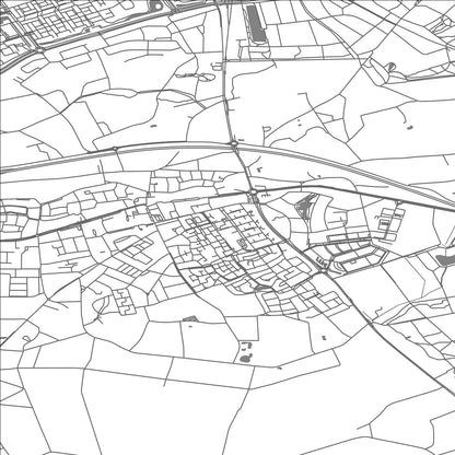 ROAD MAP OF HEESCH, NETHERLANDS BY MAPBAKES