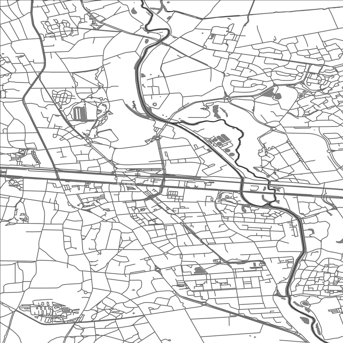 ROAD MAP OF HELLENDOORN, NETHERLANDS BY MAPBAKES