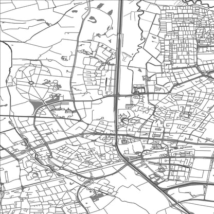 ROAD MAP OF HELMOND, NETHERLANDS BY MAPBAKES