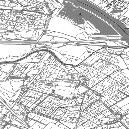 ROAD MAP OF HENDRIK-IDO-AMBACHT, NETHERLANDS BY MAPBAKES