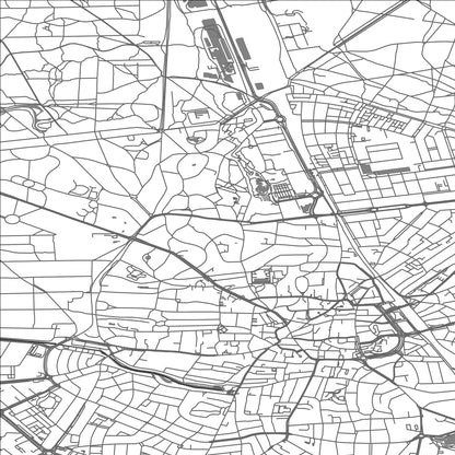 ROAD MAP OF HILVERSUM, NETHERLANDS BY MAPBAKES