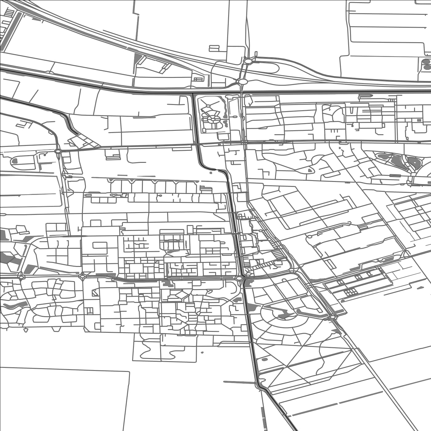 ROAD MAP OF HOOGEZAND, NETHERLANDS BY MAPBAKES