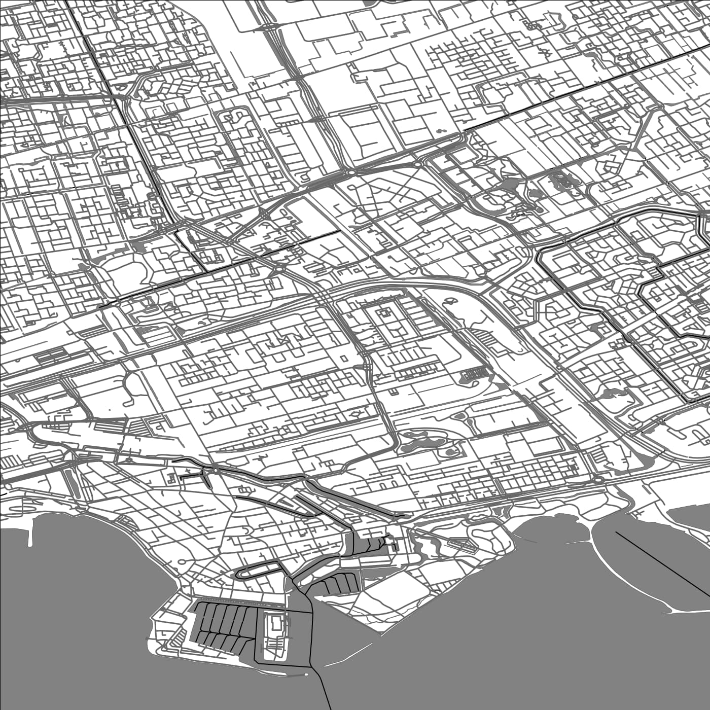 ROAD MAP OF HOORN, NETHERLANDS BY MAPBAKES