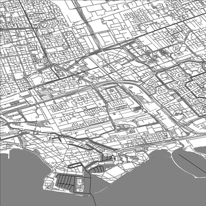 ROAD MAP OF HOORN, NETHERLANDS BY MAPBAKES