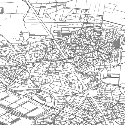 ROAD MAP OF HOUTEN, NETHERLANDS BY MAPBAKES