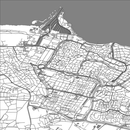 ROAD MAP OF HUIZEN, NETHERLANDS BY MAPBAKES