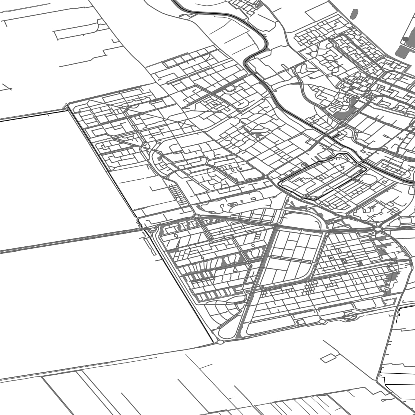 ROAD MAP OF IJSSELSTEIN, NETHERLANDS BY MAPBAKES