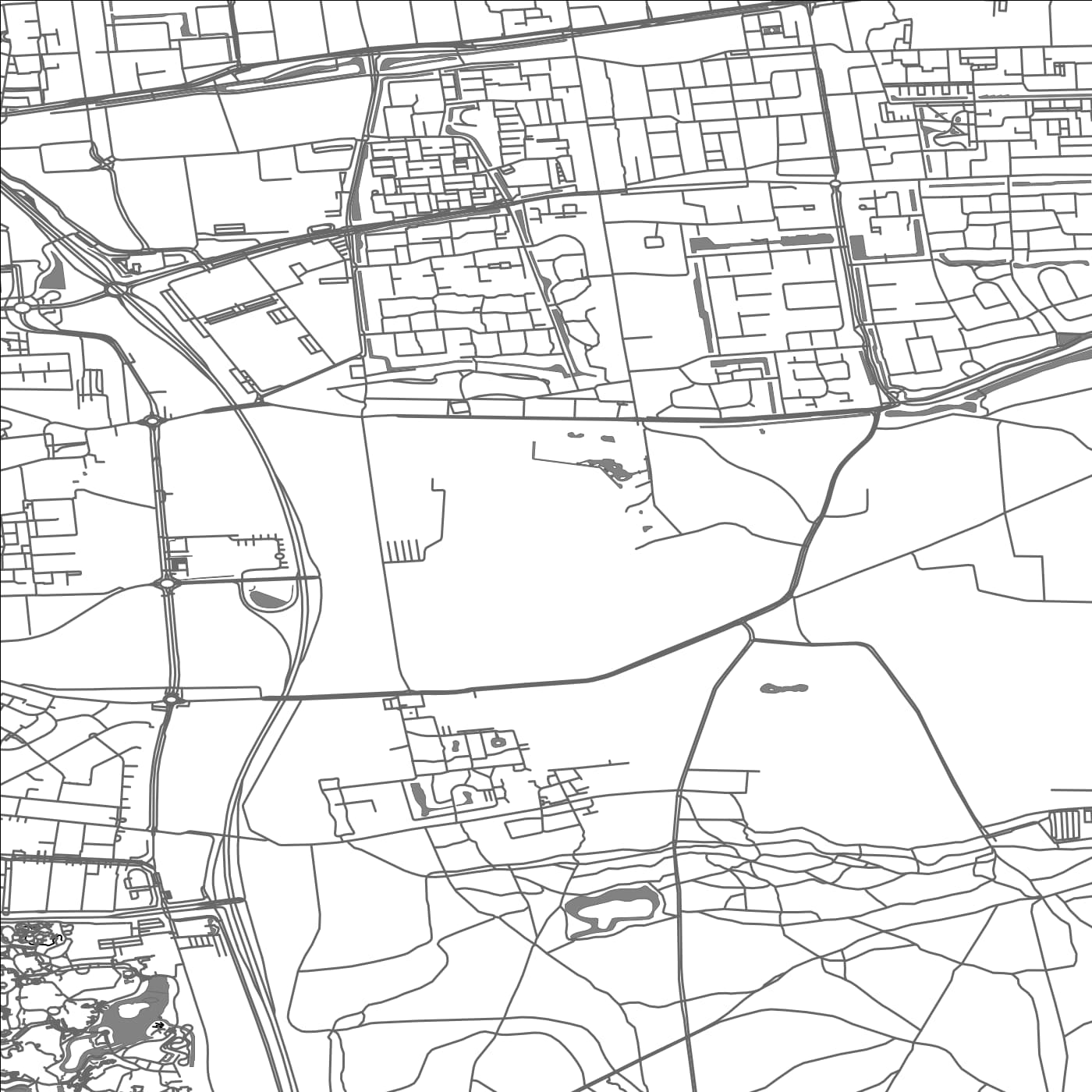 ROAD MAP OF KAATSHEUVEL, NETHERLANDS BY MAPBAKES