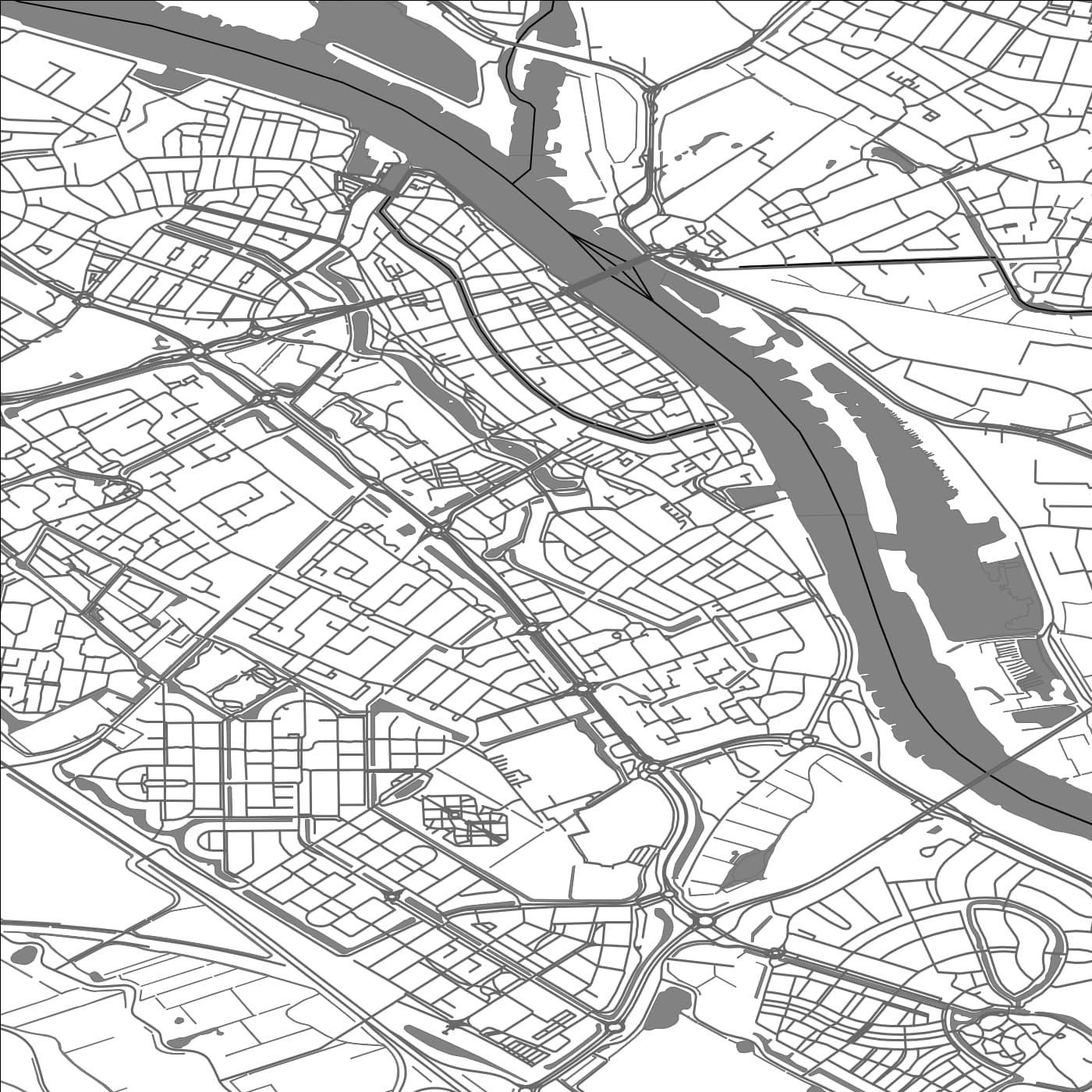 ROAD MAP OF KAMPEN, NETHERLANDS BY MAPBAKES