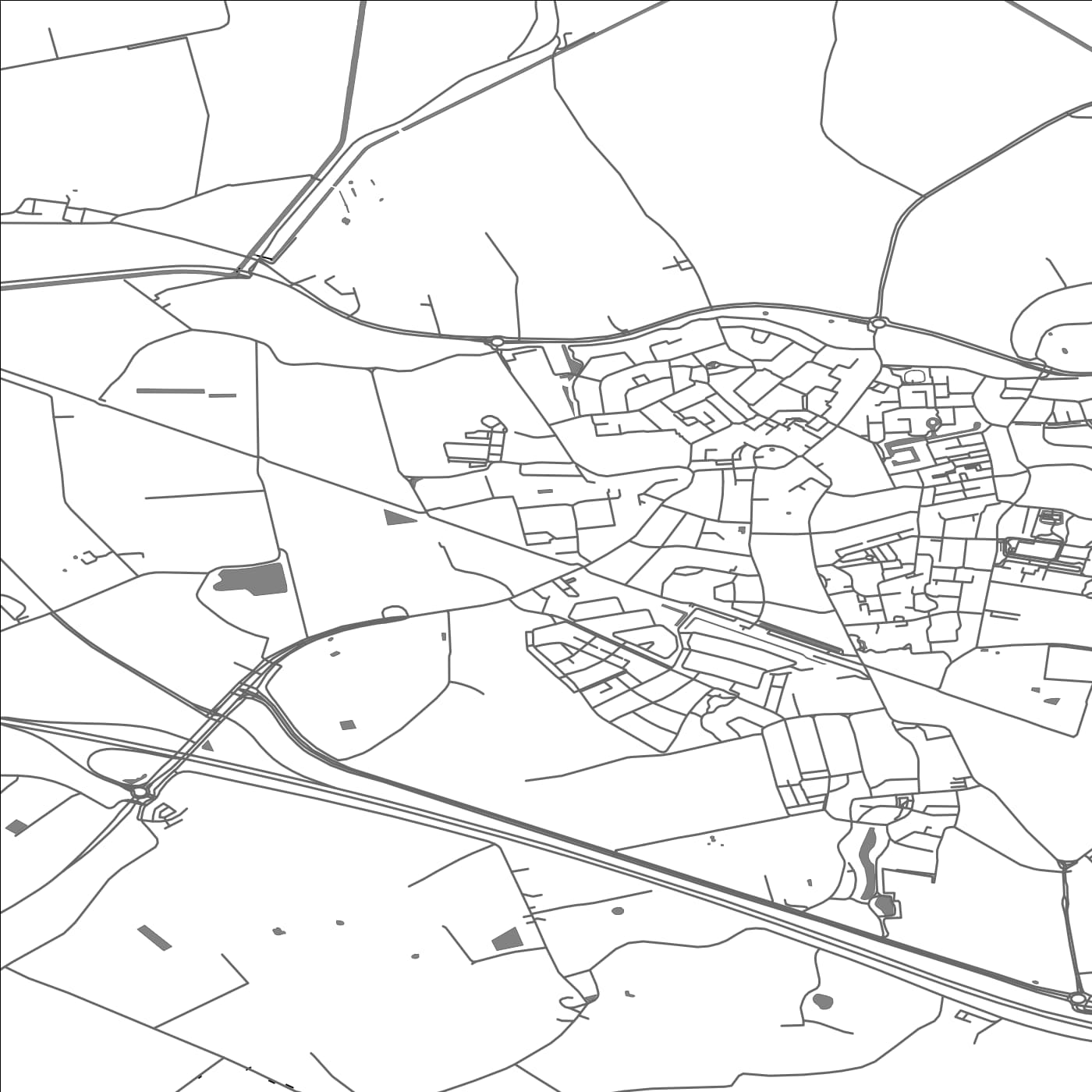 ROAD MAP OF KAPELLE, NETHERLANDS BY MAPBAKES