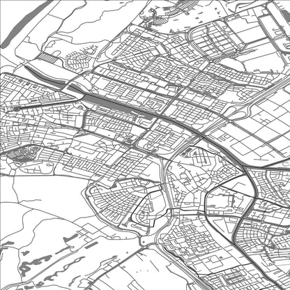 ROAD MAP OF KATWIJK, NETHERLANDS BY MAPBAKES