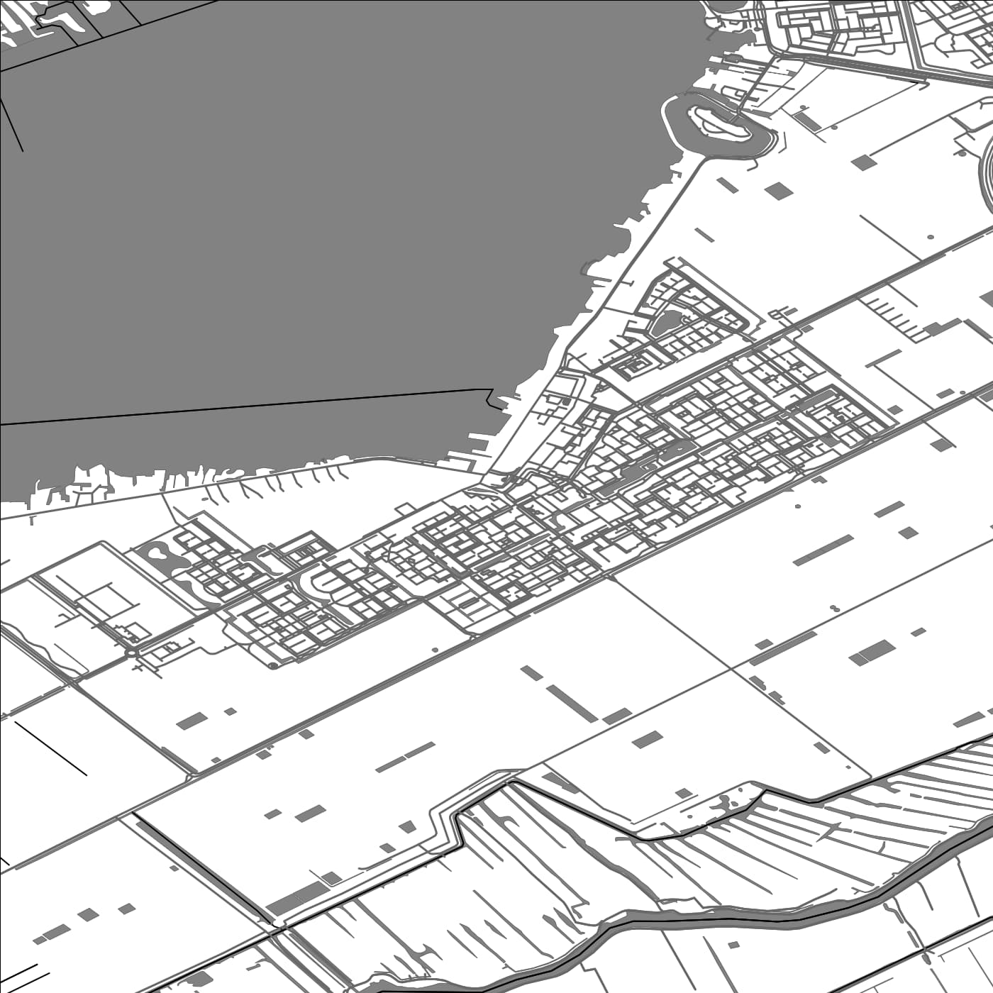 ROAD MAP OF KUDELSTAART, NETHERLANDS BY MAPBAKES