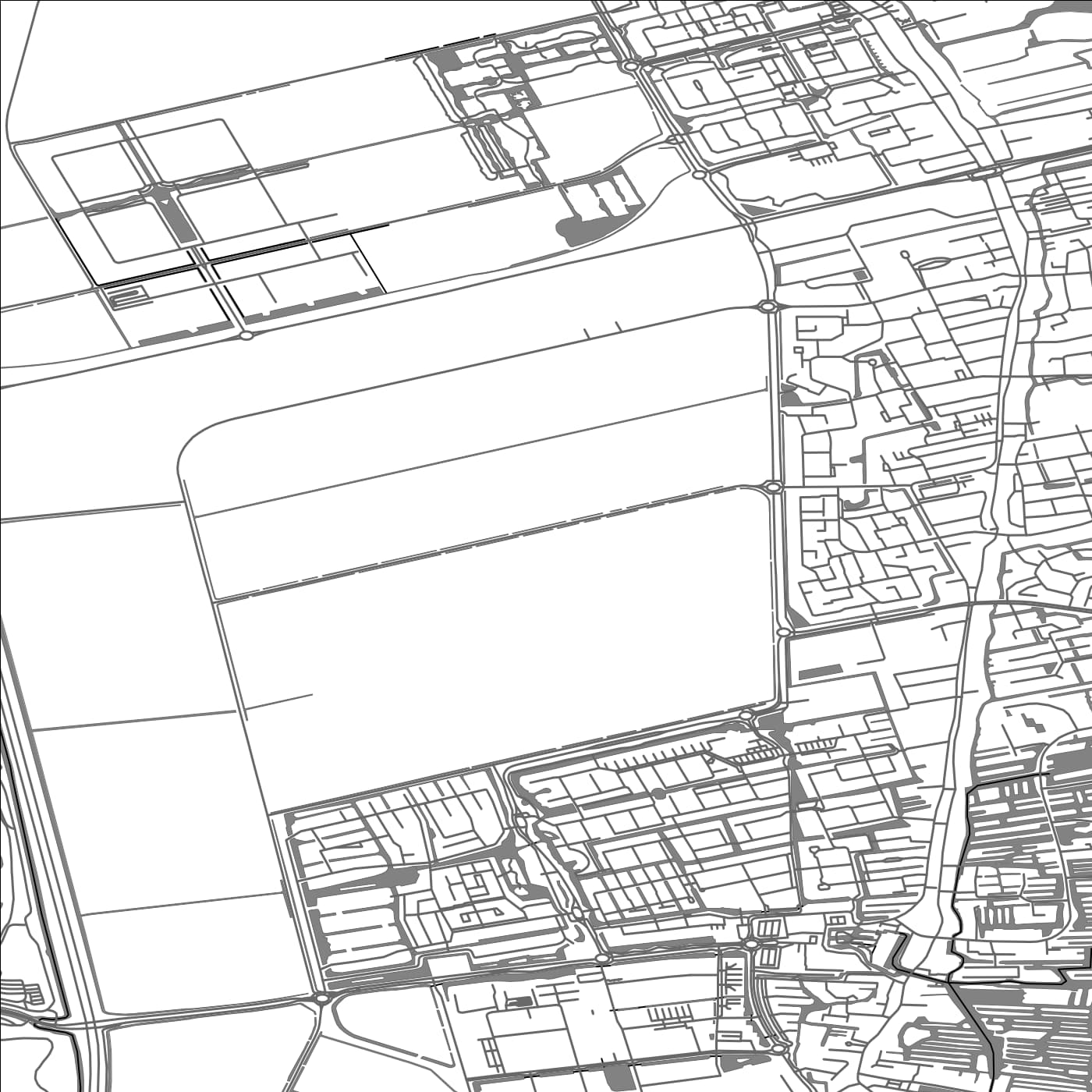 ROAD MAP OF LANGEDIJK, NETHERLANDS BY MAPBAKES