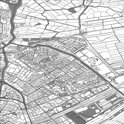 ROAD MAP OF LEIDERDORP, NETHERLANDS BY MAPBAKES
