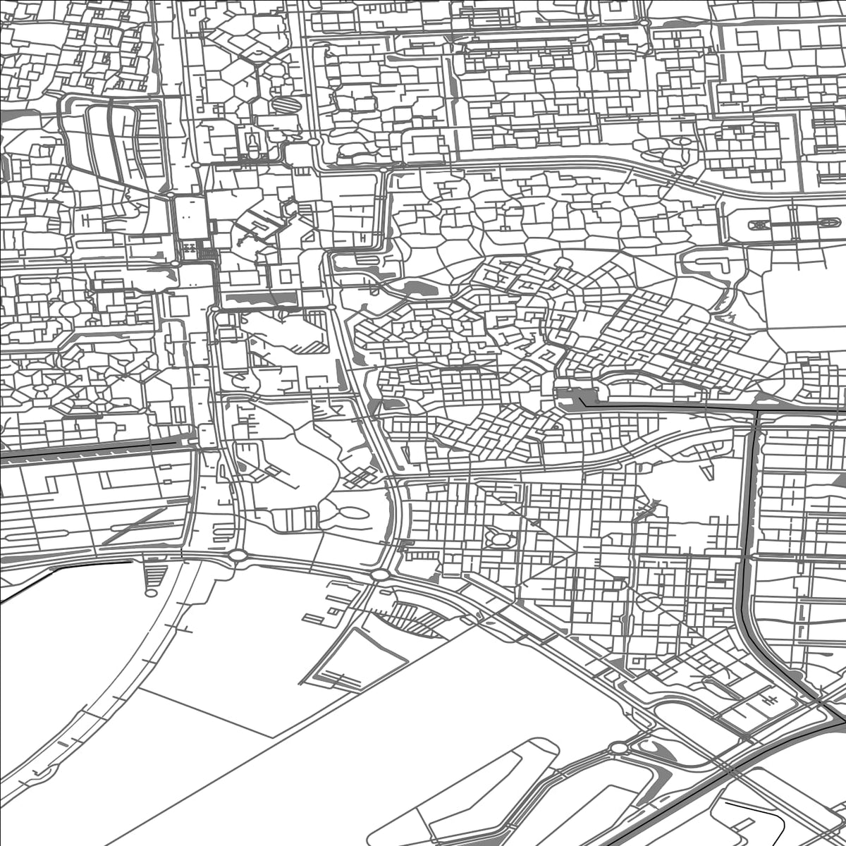 ROAD MAP OF LELYSTAD, NETHERLANDS BY MAPBAKES