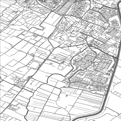 ROAD MAP OF LISSE, NETHERLANDS BY MAPBAKES