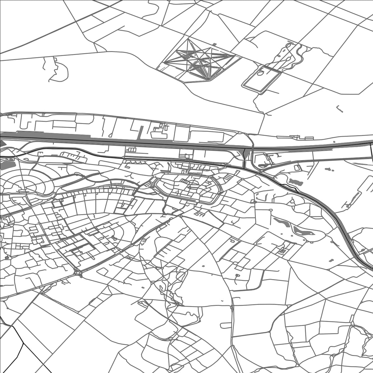 ROAD MAP OF LOCHEM, NETHERLANDS BY MAPBAKES