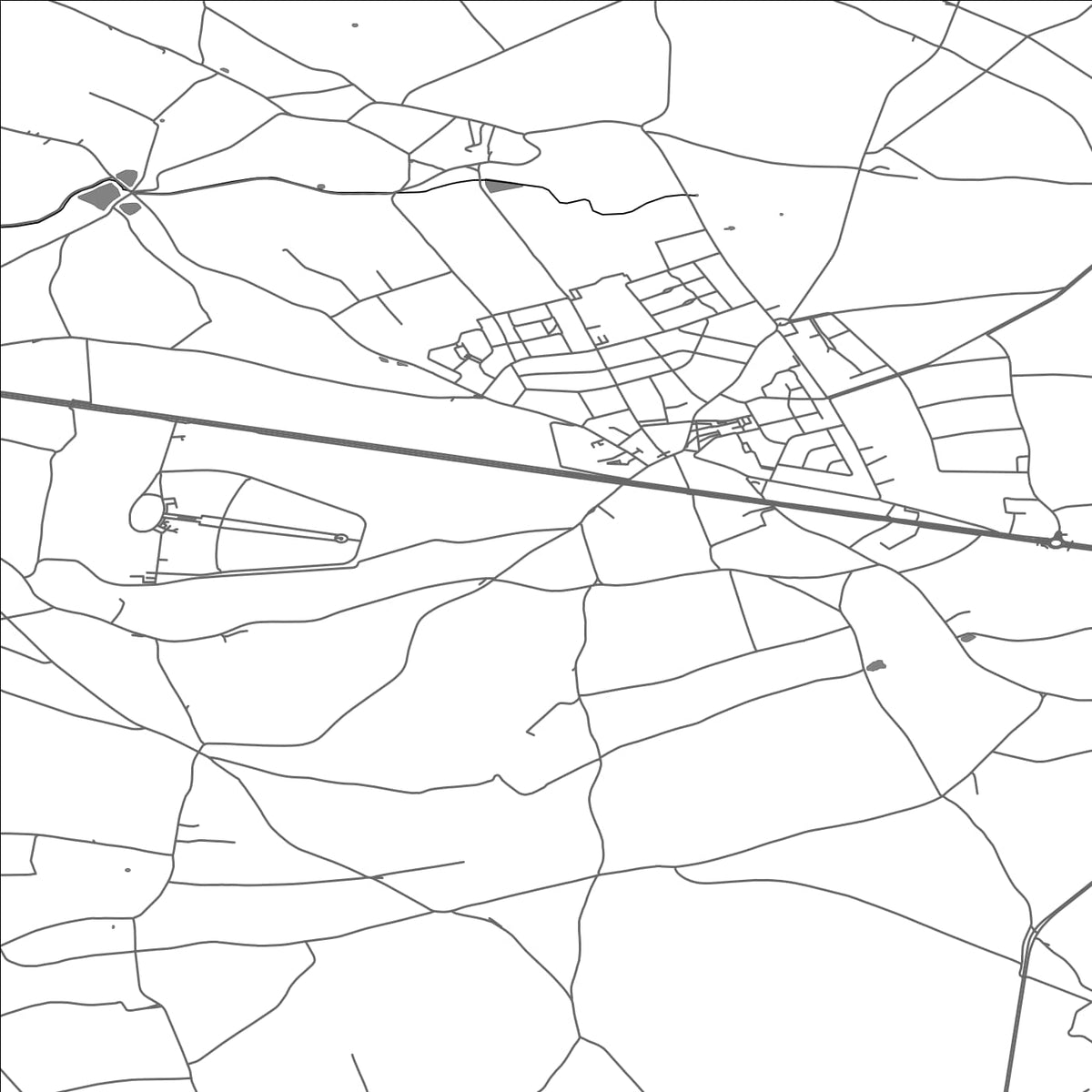 ROAD MAP OF MARGRATEN, NETHERLANDS BY MAPBAKES