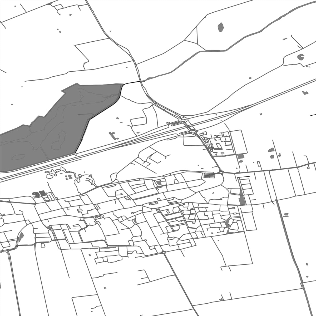 ROAD MAP OF MARUM, NETHERLANDS BY MAPBAKES
