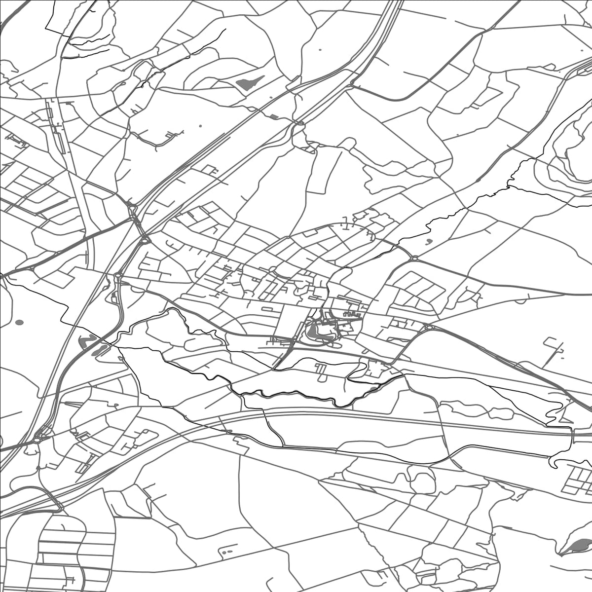 ROAD MAP OF MEERSSEN, NETHERLANDS BY MAPBAKES