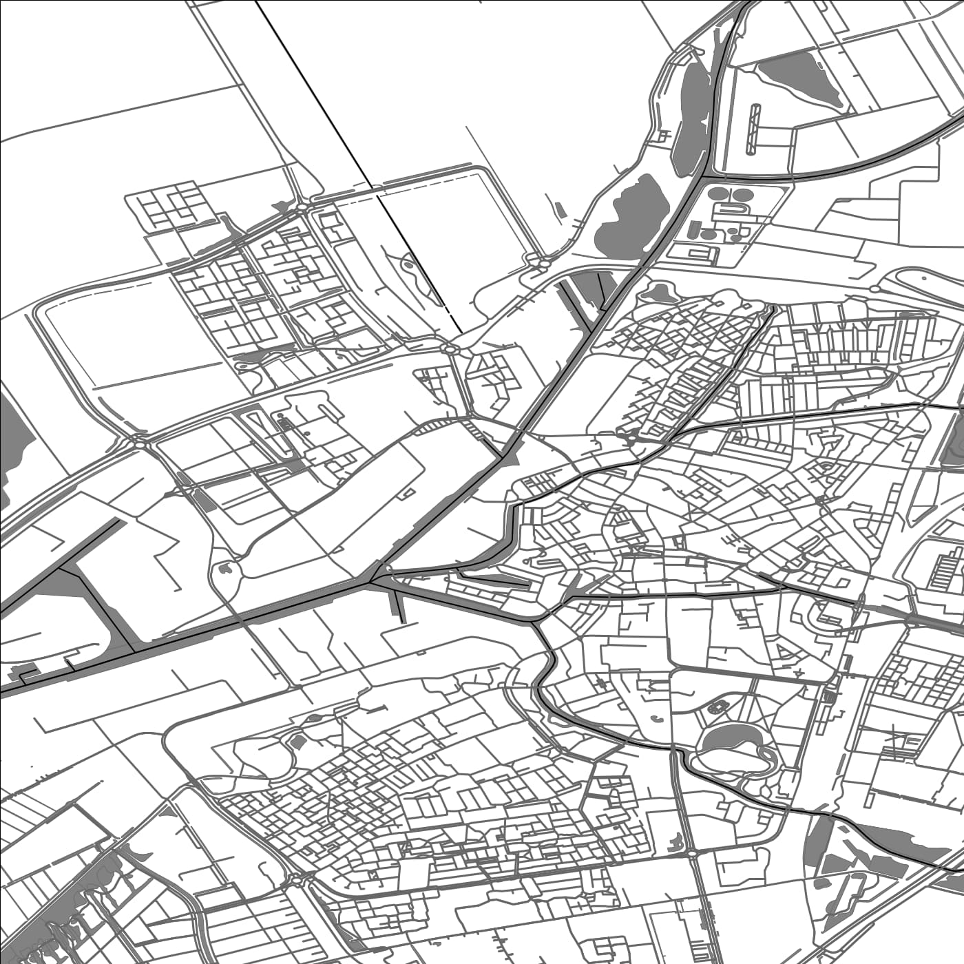 ROAD MAP OF MEPPEL, NETHERLANDS BY MAPBAKES