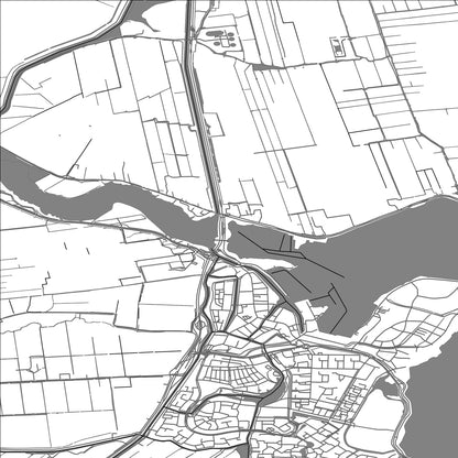 ROAD MAP OF MONNICKENDAM, NETHERLANDS BY MAPBAKES