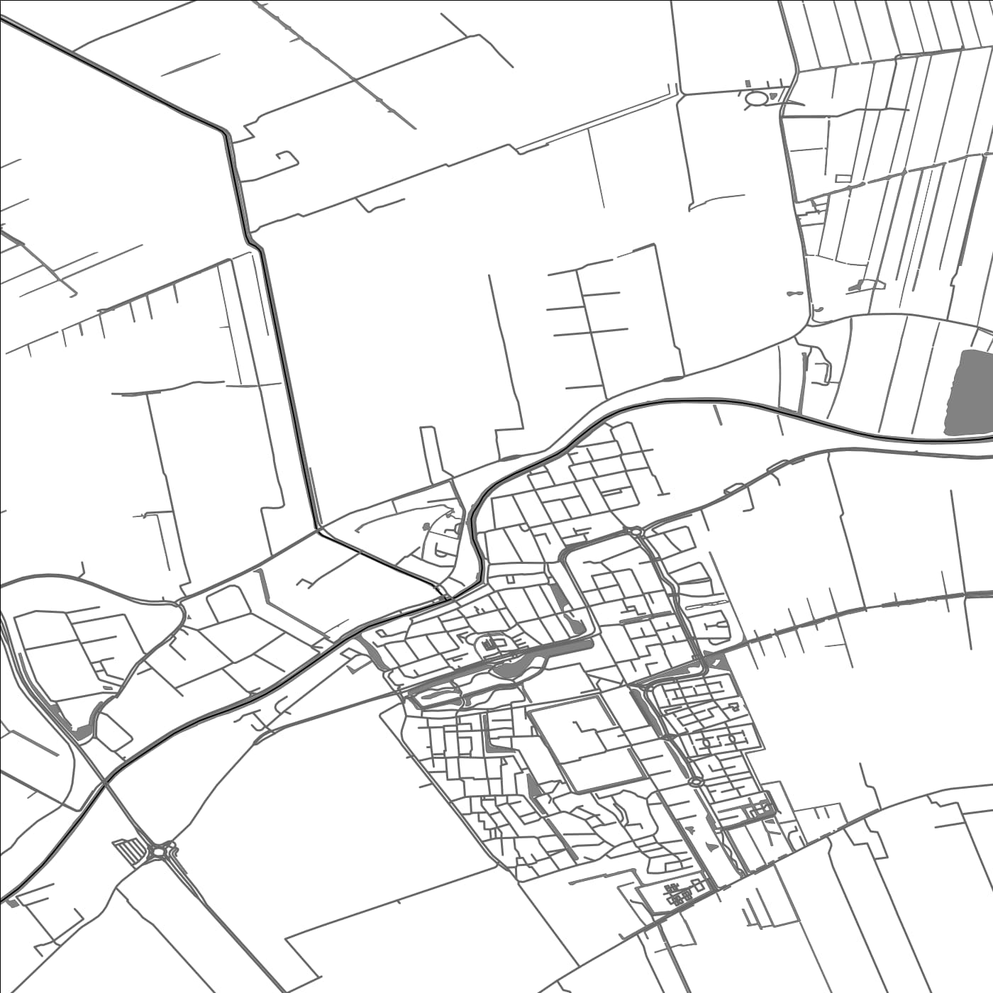 ROAD MAP OF MONTFOORT, NETHERLANDS BY MAPBAKES