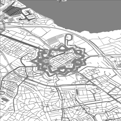 ROAD MAP OF NAARDEN, NETHERLANDS BY MAPBAKES