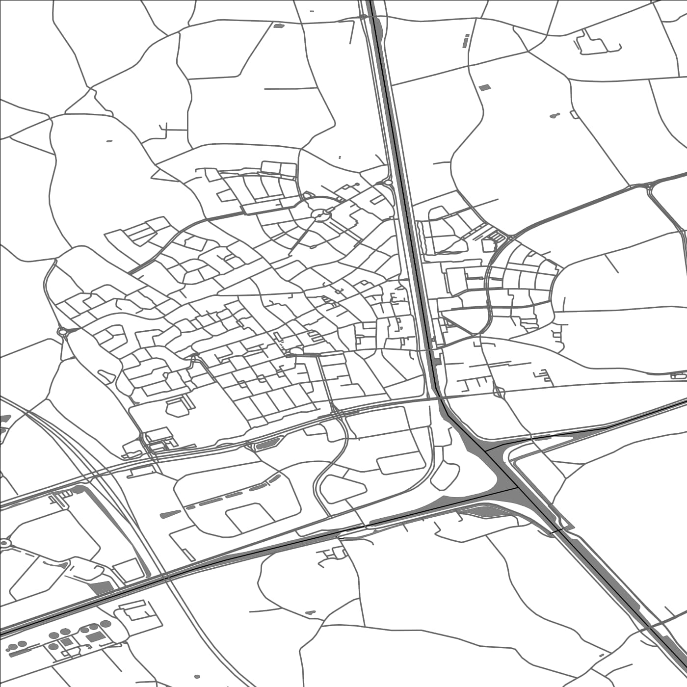 ROAD MAP OF NEDERWEERT, NETHERLANDS BY MAPBAKES