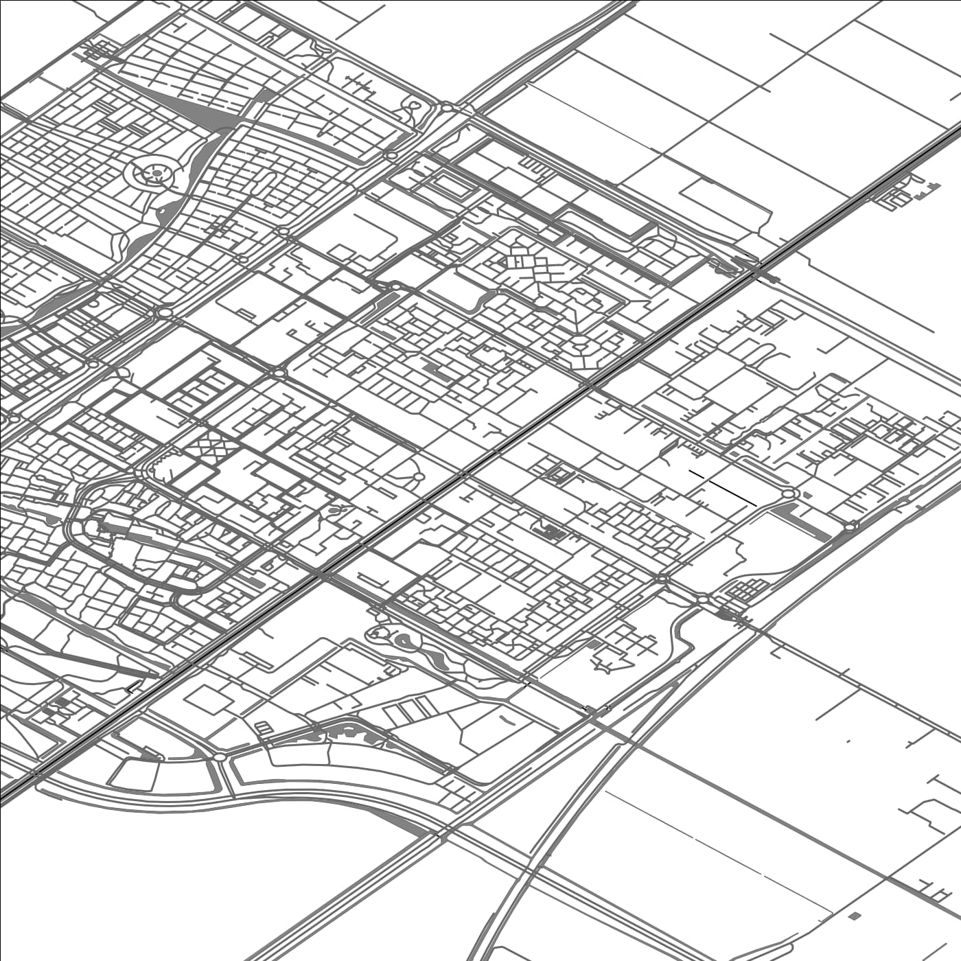 ROAD MAP OF NIEUW-VENNEP, NETHERLANDS BY MAPBAKES