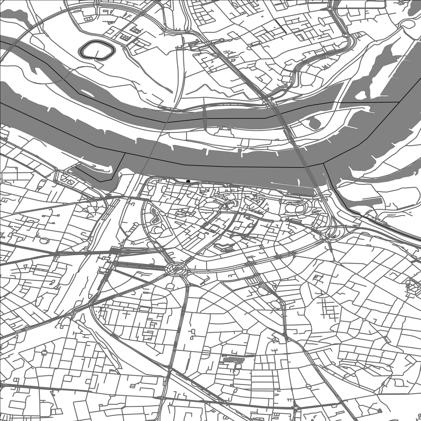 ROAD MAP OF NIJMEGEN, NETHERLANDS BY MAPBAKES