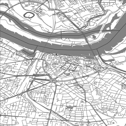 ROAD MAP OF NIJMEGEN, NETHERLANDS BY MAPBAKES