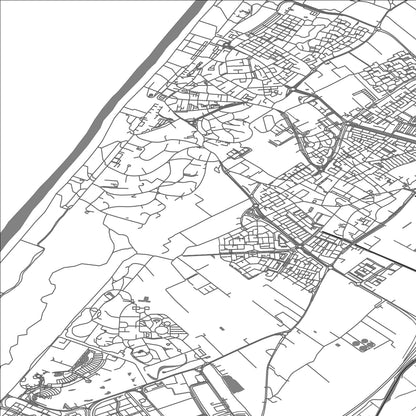 ROAD MAP OF NOORDWIJK, NETHERLANDS BY MAPBAKES