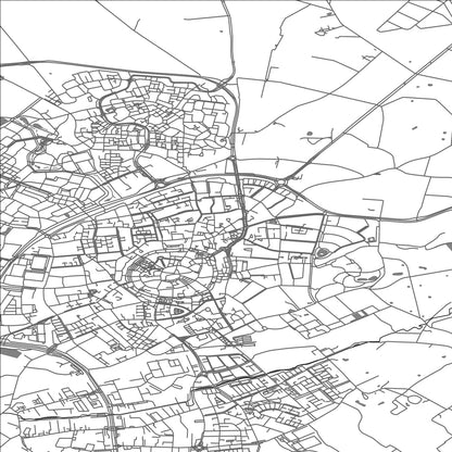 ROAD MAP OF OLDENZAAL, NETHERLANDS BY MAPBAKES