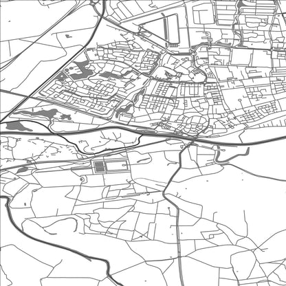 ROAD MAP OF OMMEN, NETHERLANDS BY MAPBAKES