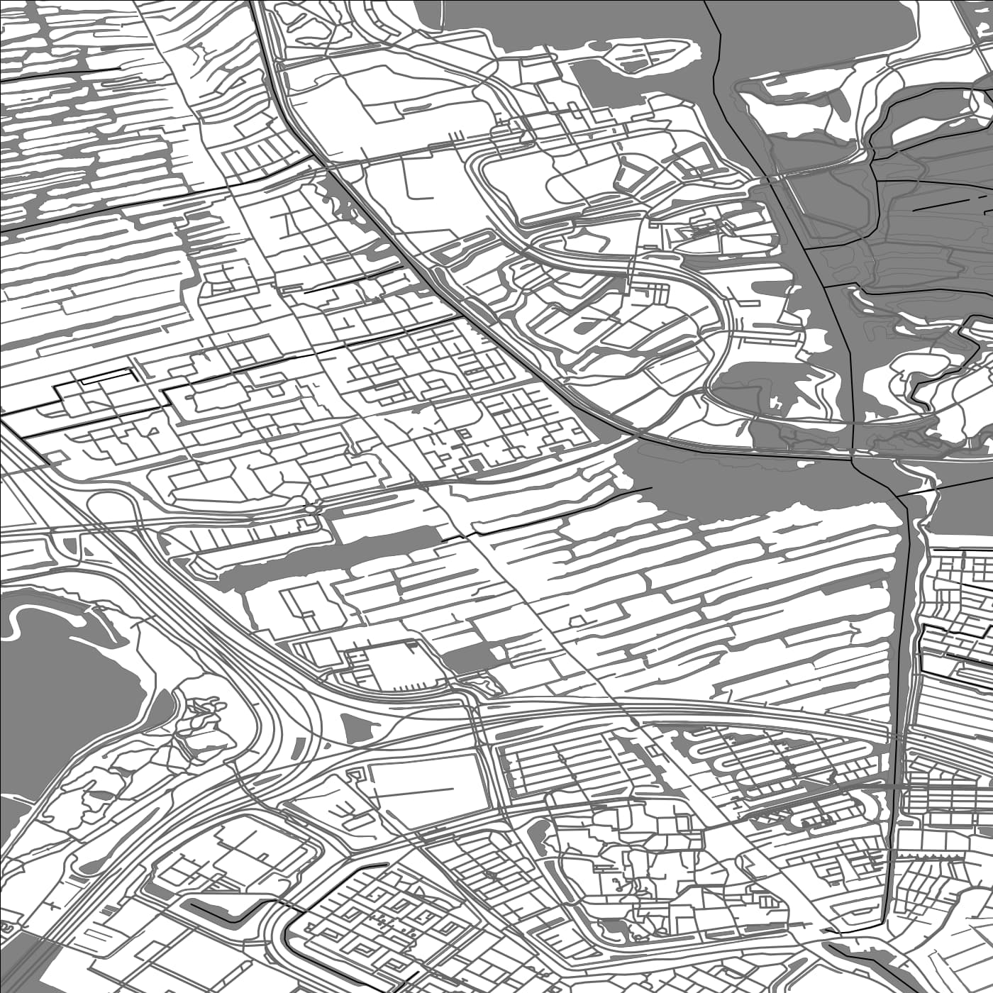 ROAD MAP OF OOSTZAAN, NETHERLANDS BY MAPBAKES