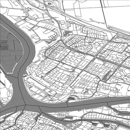 ROAD MAP OF PAPENDRECHT, NETHERLANDS BY MAPBAKES