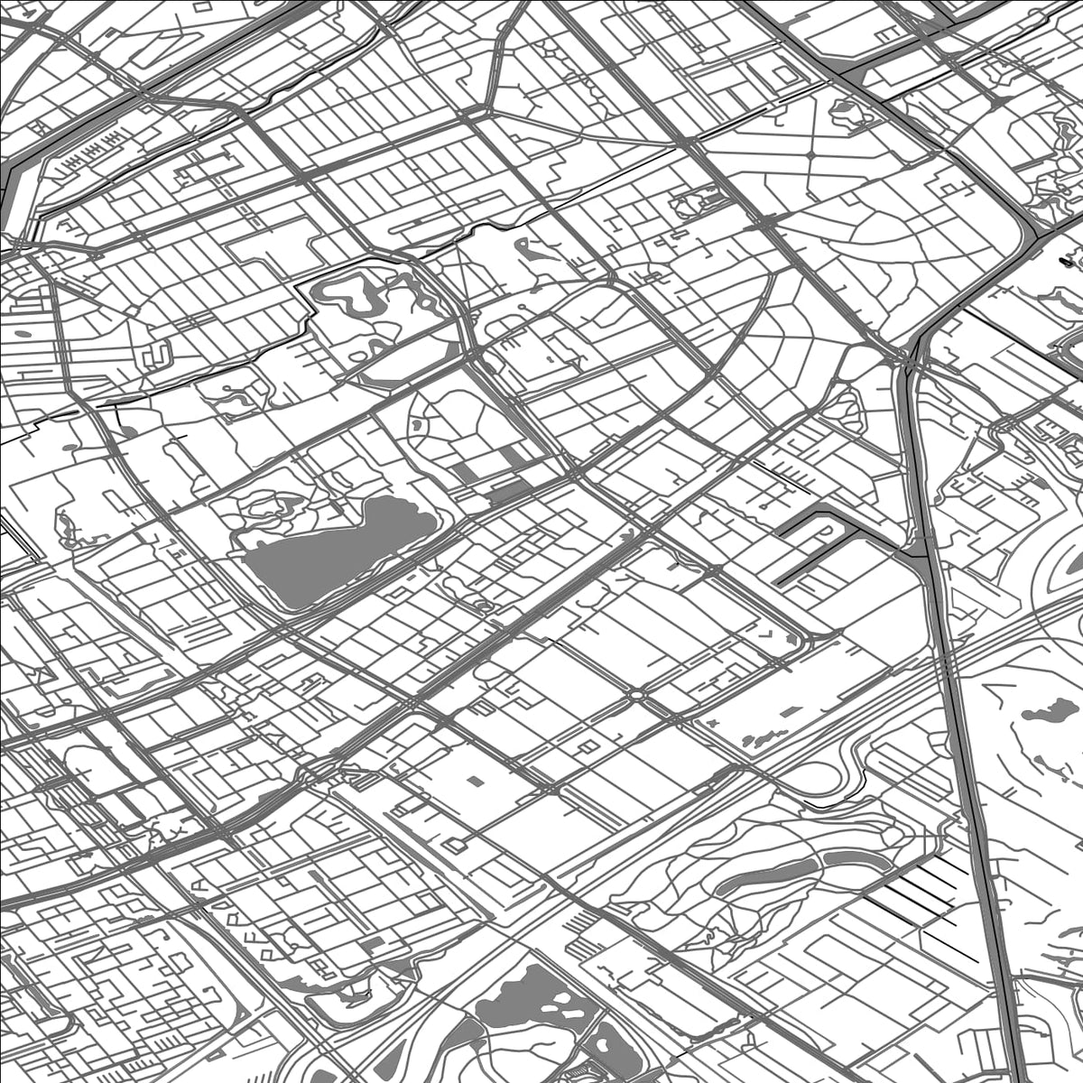 ROAD MAP OF RIJSWIJK, NETHERLANDS BY MAPBAKES