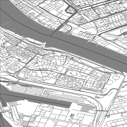 ROAD MAP OF ROZENBURG, NETHERLANDS BY MAPBAKES
