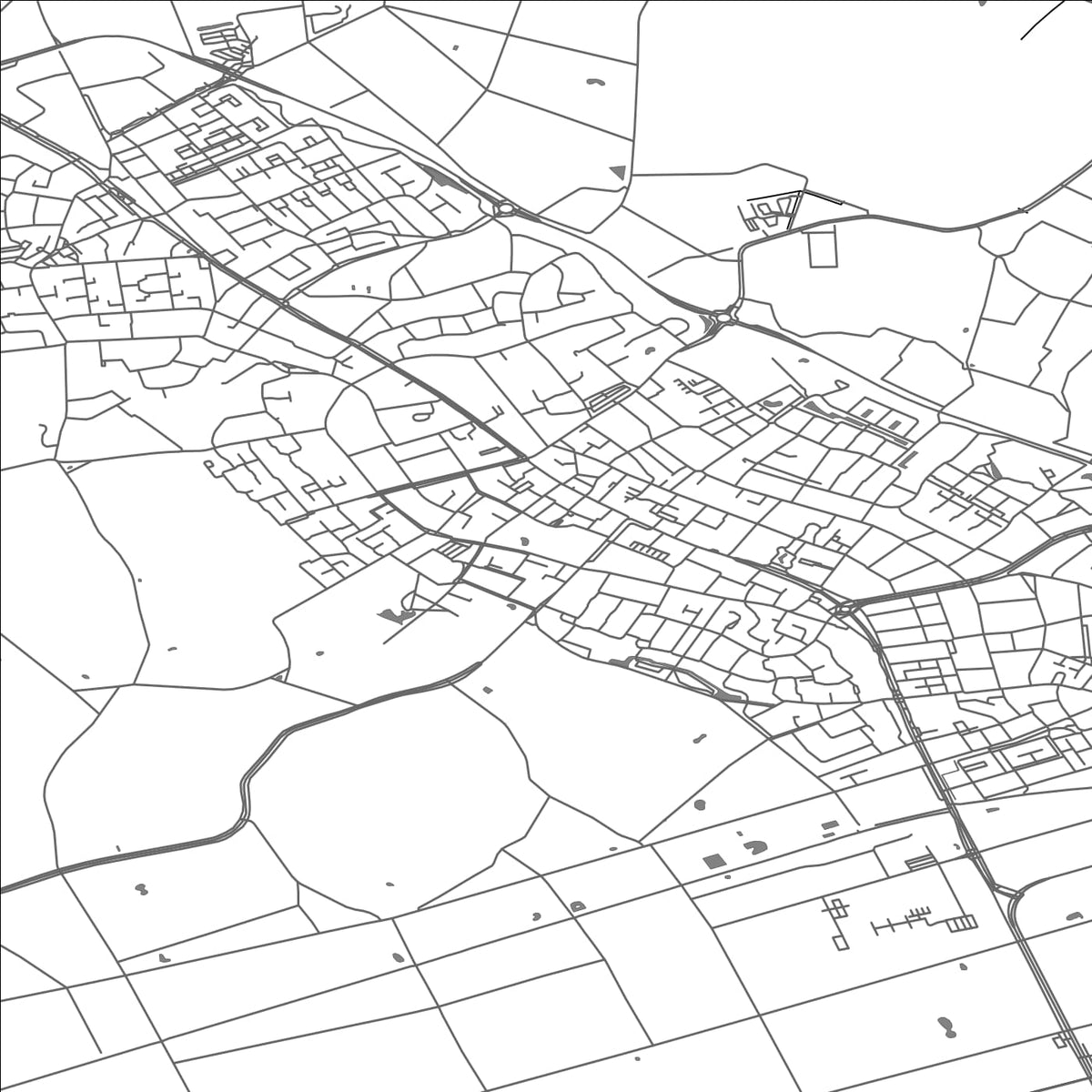 ROAD MAP OF SCHIJNDEL, NETHERLANDS BY MAPBAKES