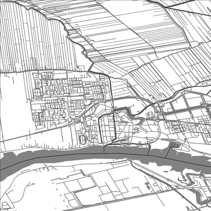 ROAD MAP OF SCHOONHOVEN, NETHERLANDS BY MAPBAKES