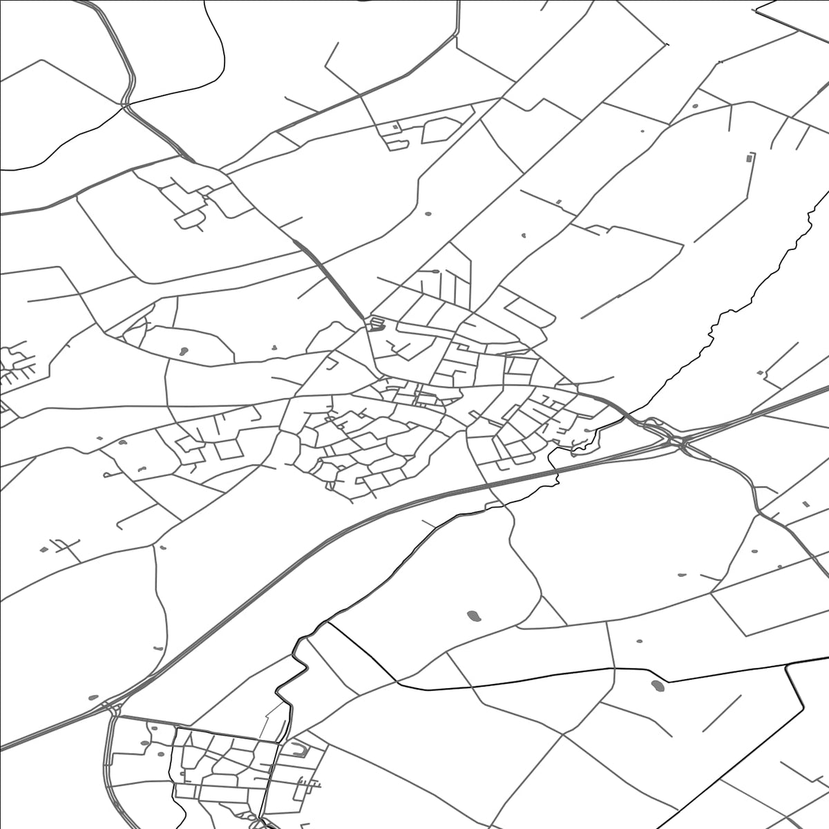 ROAD MAP OF SINT ANTHONIS, NETHERLANDS BY MAPBAKES
