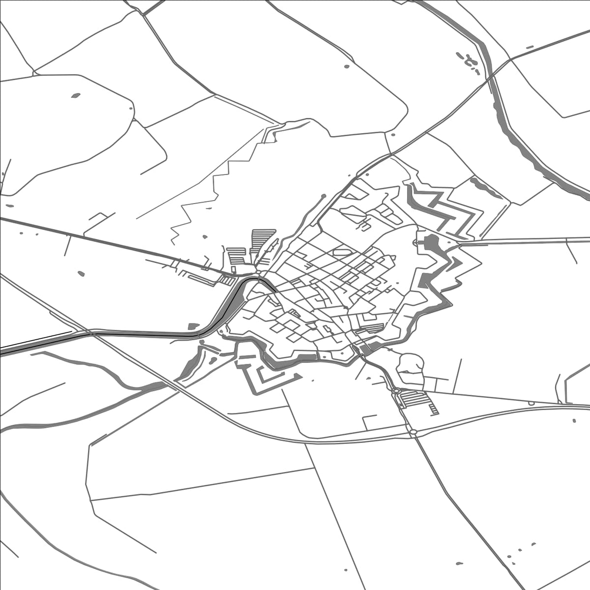 ROAD MAP OF SLUIS, NETHERLANDS BY MAPBAKES