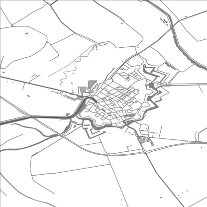 ROAD MAP OF SLUIS, NETHERLANDS BY MAPBAKES
